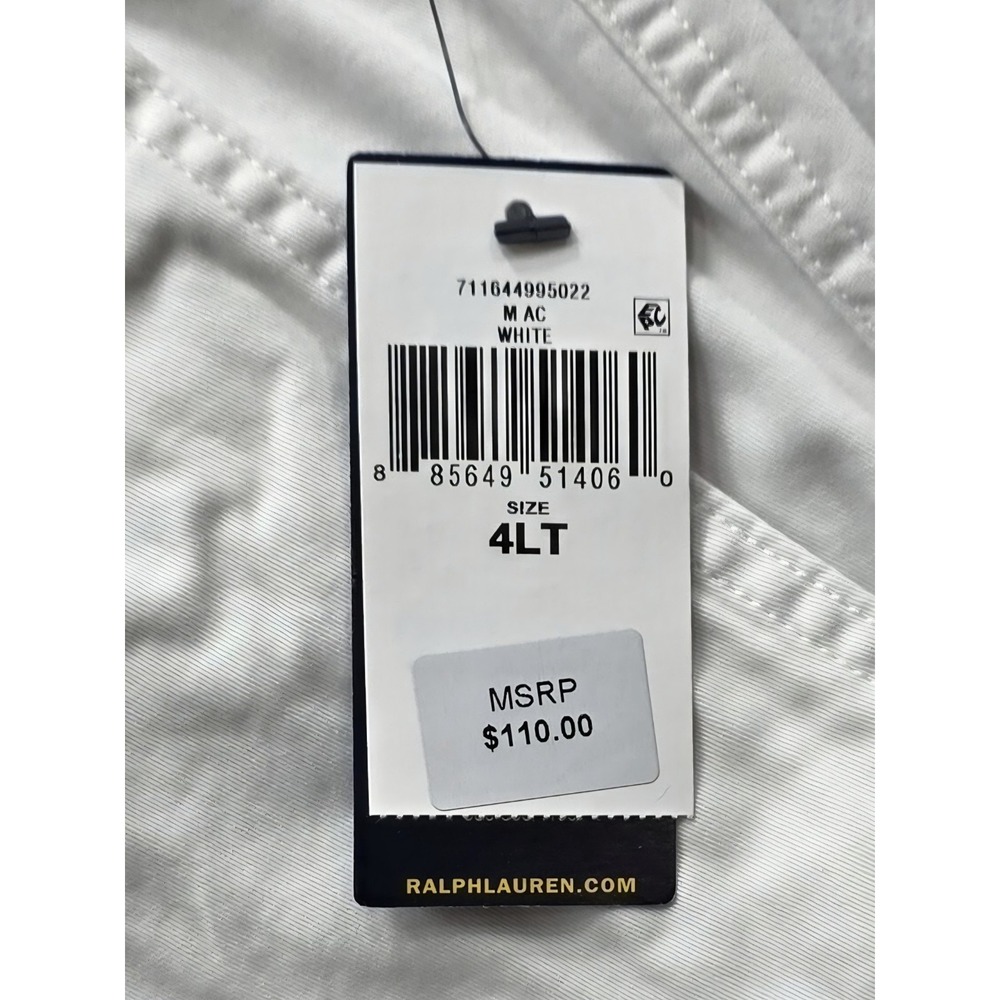 Polo Ralph Lauren 711644995022 Men's Ivory w Blue Pony Chino Shorts. NWTSize 4LT - Picture 7 of 9